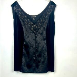 Venezia Black Embellished Fitted Blouse